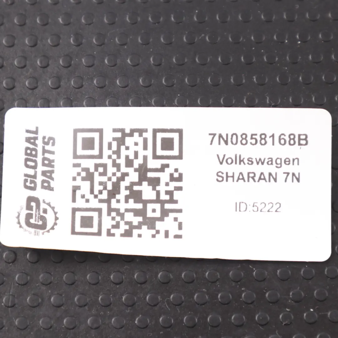 Volkswagen Sharan 7N Consola Central Inserto Esterilla Compartimento 7N0858168B