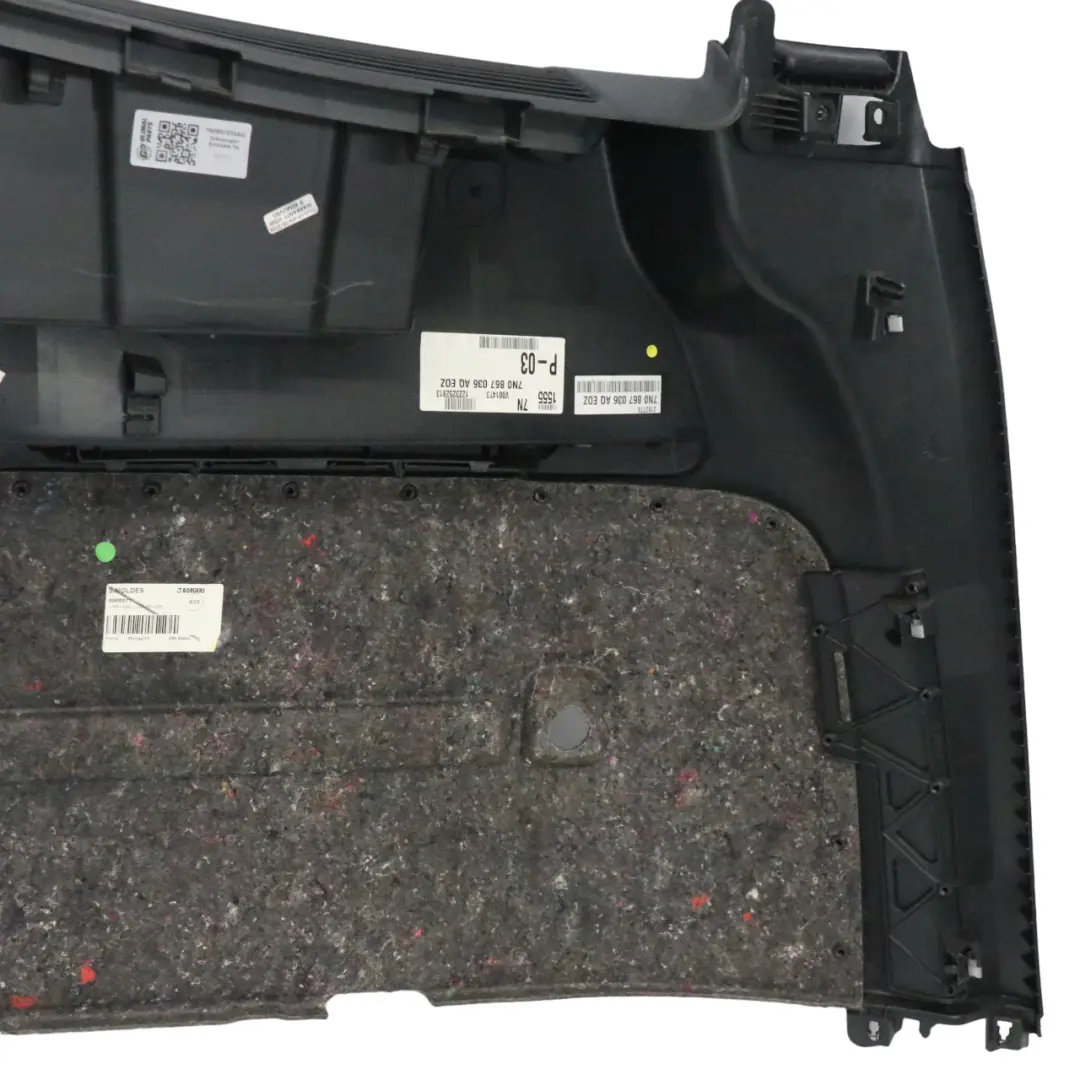  VW Sharan 7N Boczek Osłona Panel Bagażnika Prawy Tylny 7N0867036AQ