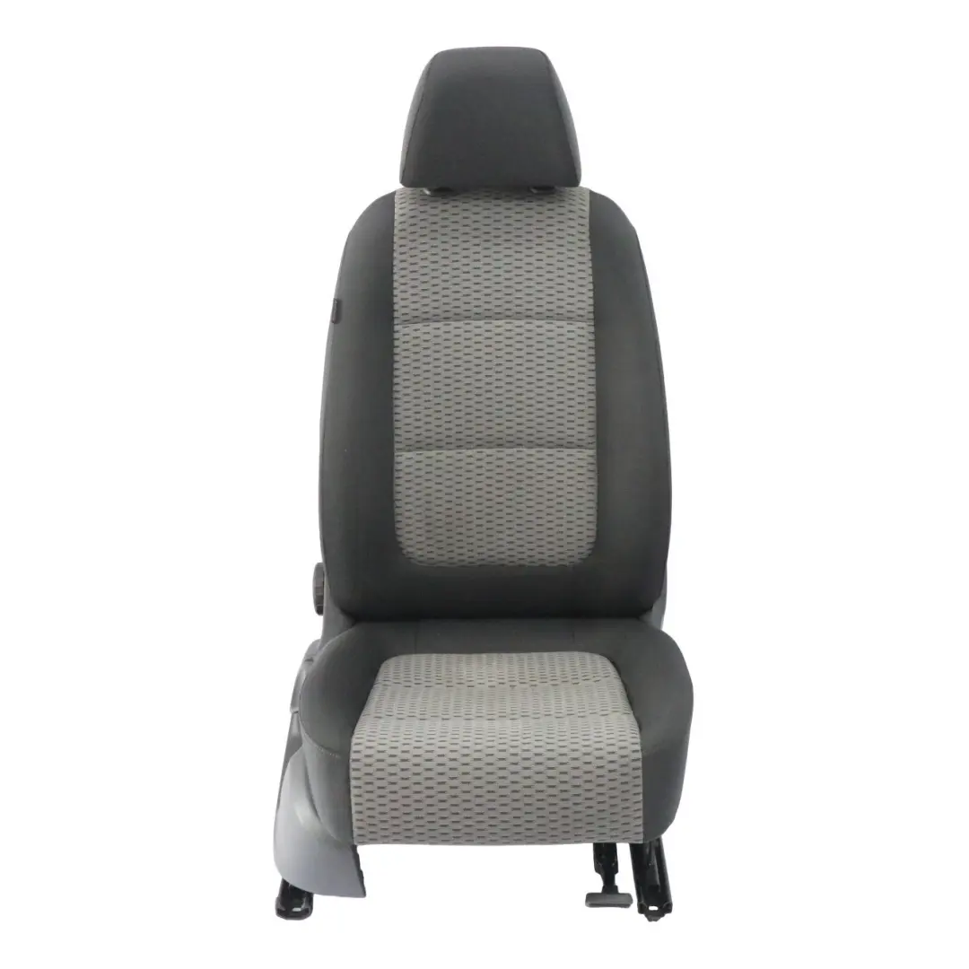 VW Volkswagen Sharan 7N Asiento Delantero Derecho Tela Interior Negro Gris