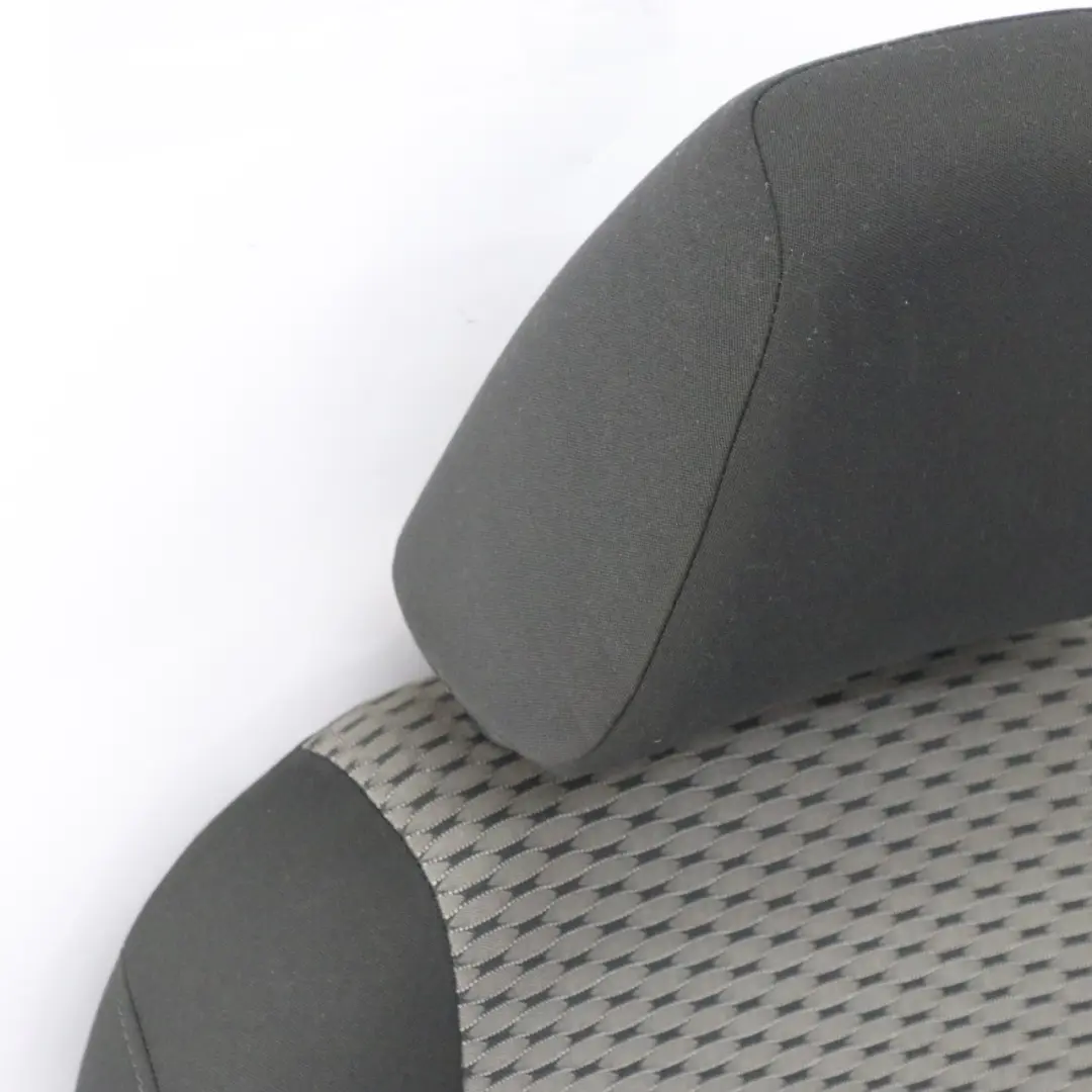 VW Volkswagen Sharan 7N Asiento Delantero Derecho Tela Interior Negro Gris