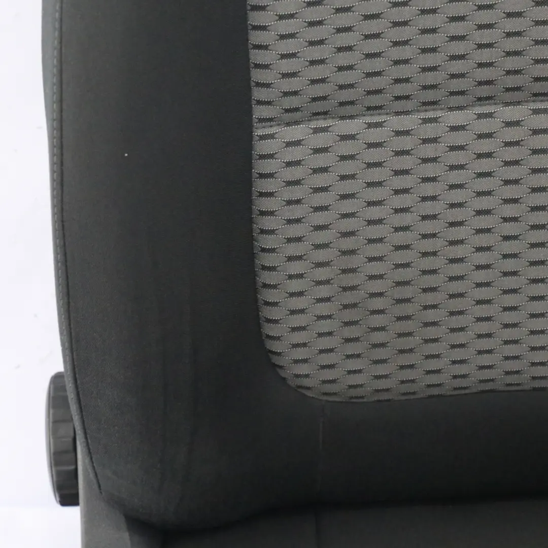 VW Volkswagen Sharan 7N Asiento Delantero Derecho Tela Interior Negro Gris