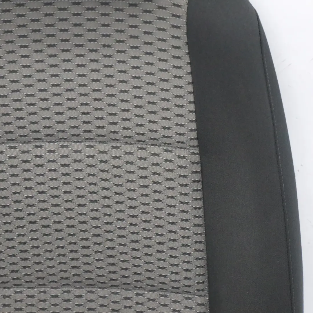 VW Volkswagen Sharan 7N Asiento Delantero Derecho Tela Interior Negro Gris