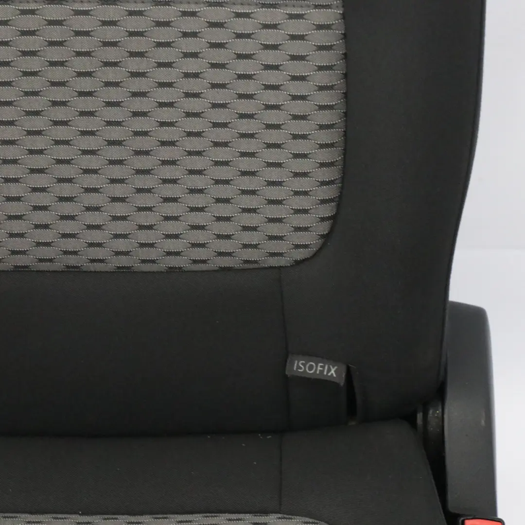 VW Volkswagen Sharan 7N Asiento Trasero Central 3ª Fila Tela Negro Gris