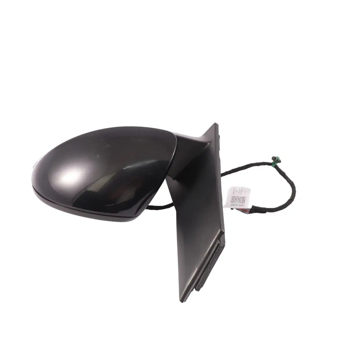 VW Volkswagen Sharan Mk2 7N Door Wing Mirror Left N/S Deep Black - C9X