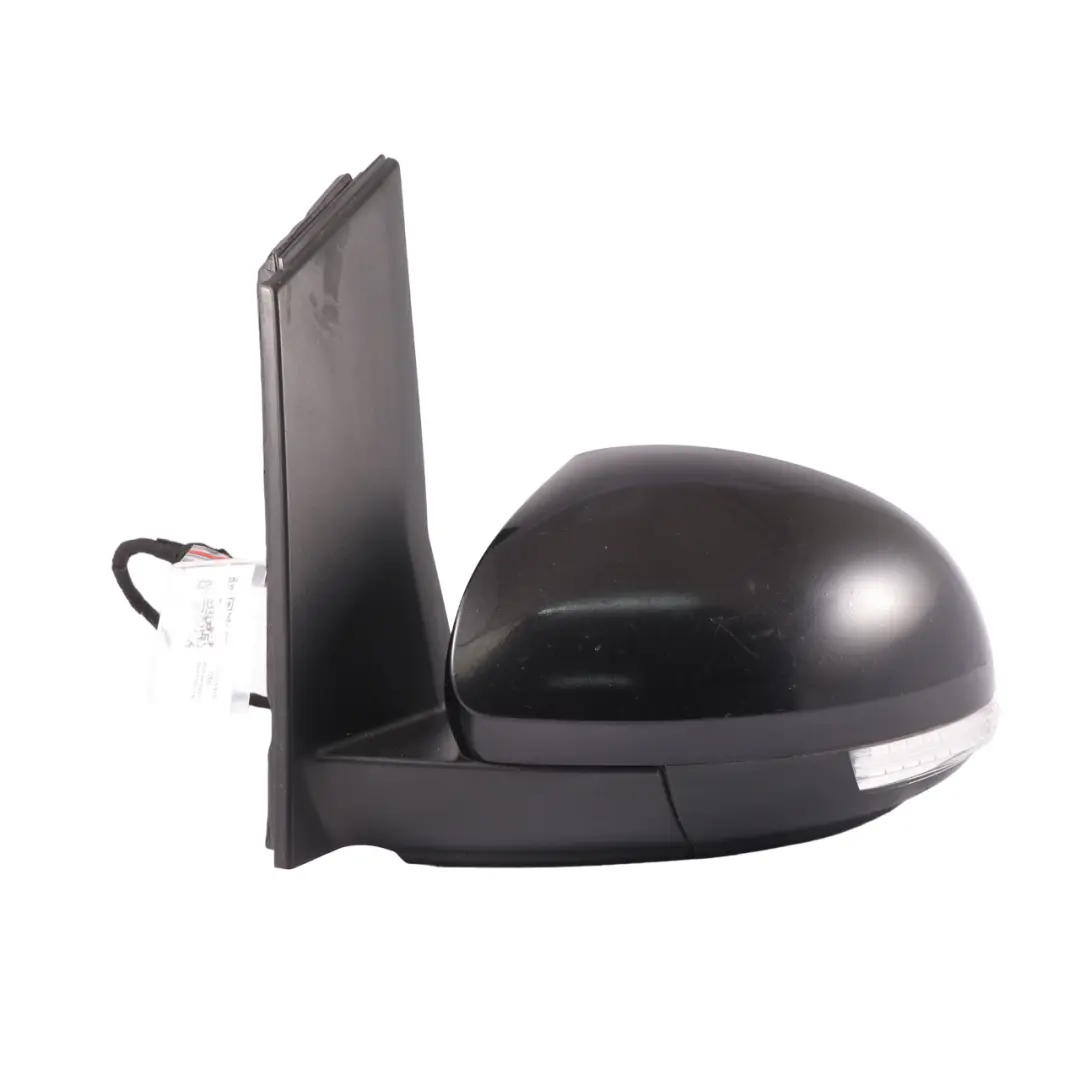 VW Volkswagen Sharan Mk2 7N Door Wing Mirror Left N/S Deep Black - C9X