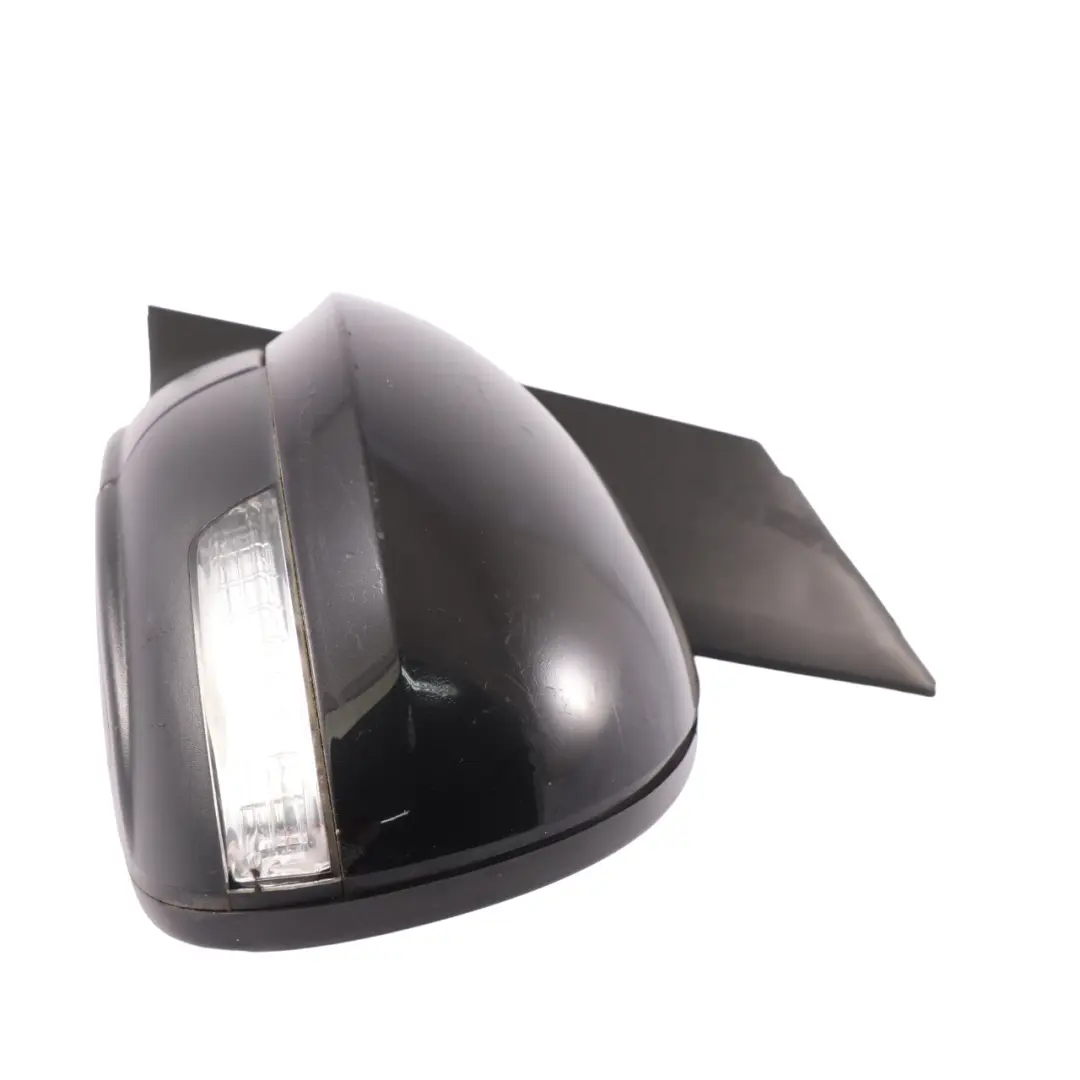 VW Volkswagen Sharan Mk2 7N Door Wing Mirror Left N/S Deep Black - C9X