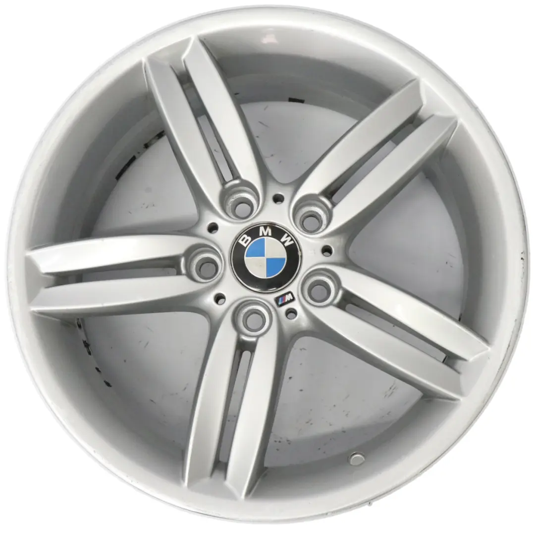 BMW E81 E87 Silberne Leichtmetallfelge Hinten 18" M Doppelspeiche 208 8J