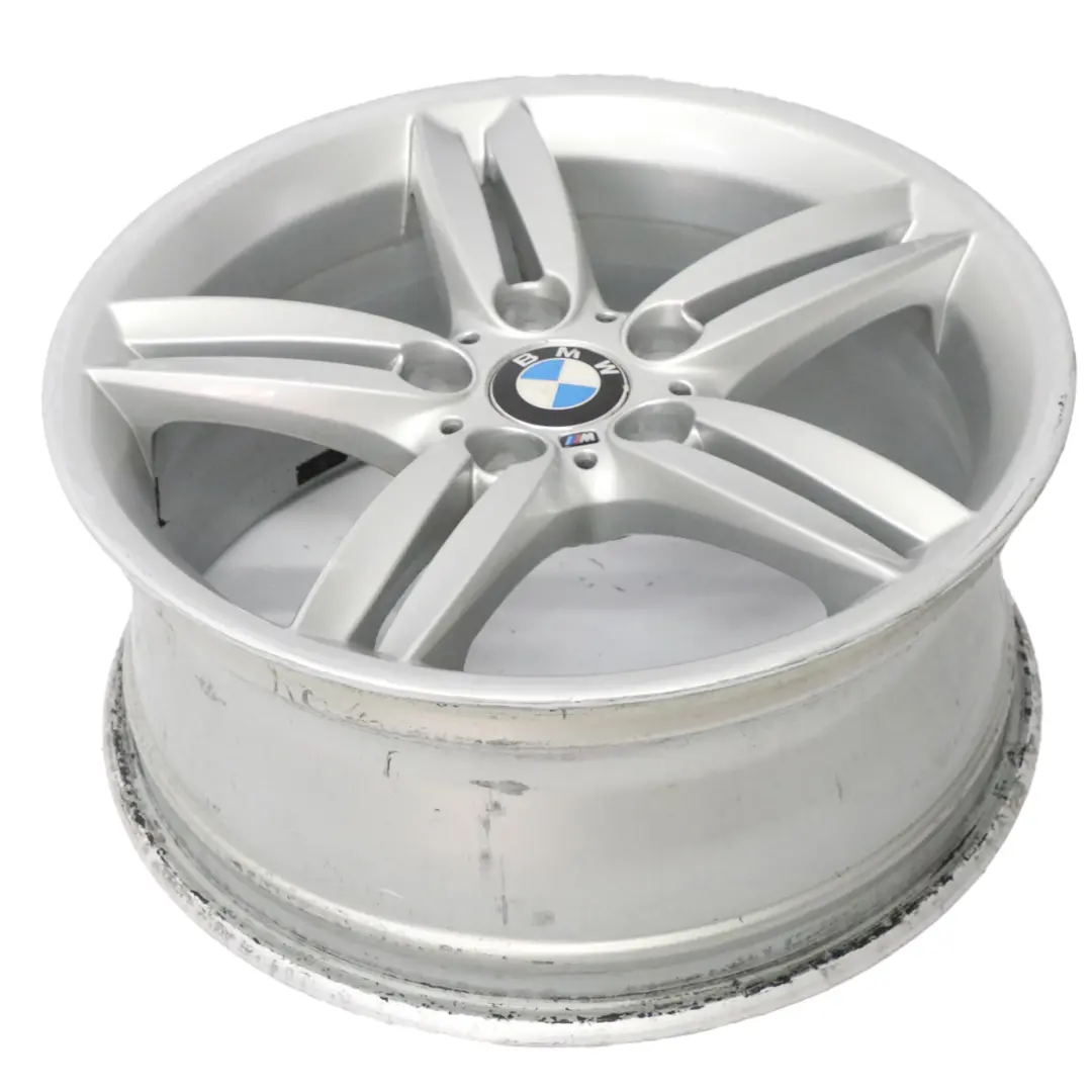 BMW E81 E87 Silberne Leichtmetallfelge Hinten 18" M Doppelspeiche 208 8J