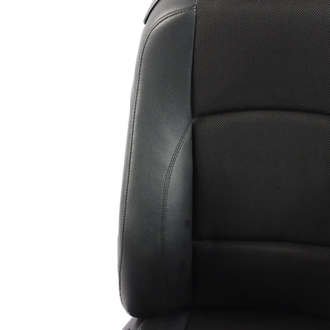 BMW E81 M Sport Front Right O/S Black Cloth / Imitation Leather Interior Seat