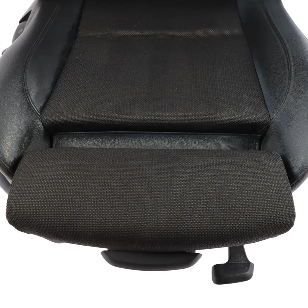 BMW E81 M Sport Front Right O/S Black Cloth / Imitation Leather Interior Seat