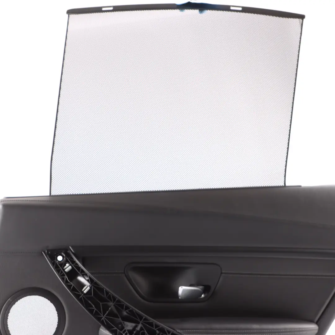 BMW F80 M3 Door Card Lining Panel Rear Right O/S Leather Merino Black 8057472