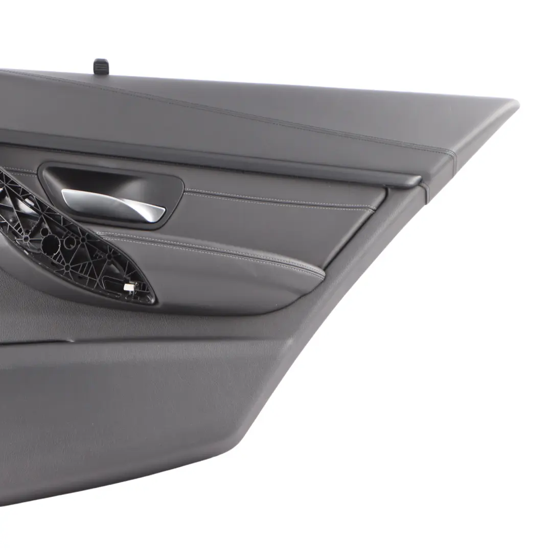 BMW F80 M3 Door Card Lining Panel Rear Right O/S Leather Merino Black 8057472