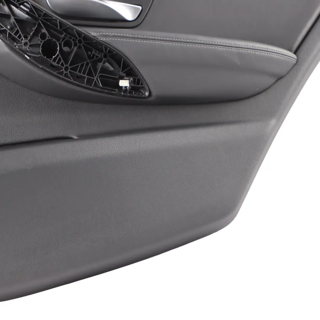 BMW F80 M3 Door Card Lining Panel Rear Right O/S Leather Merino Black 8057472