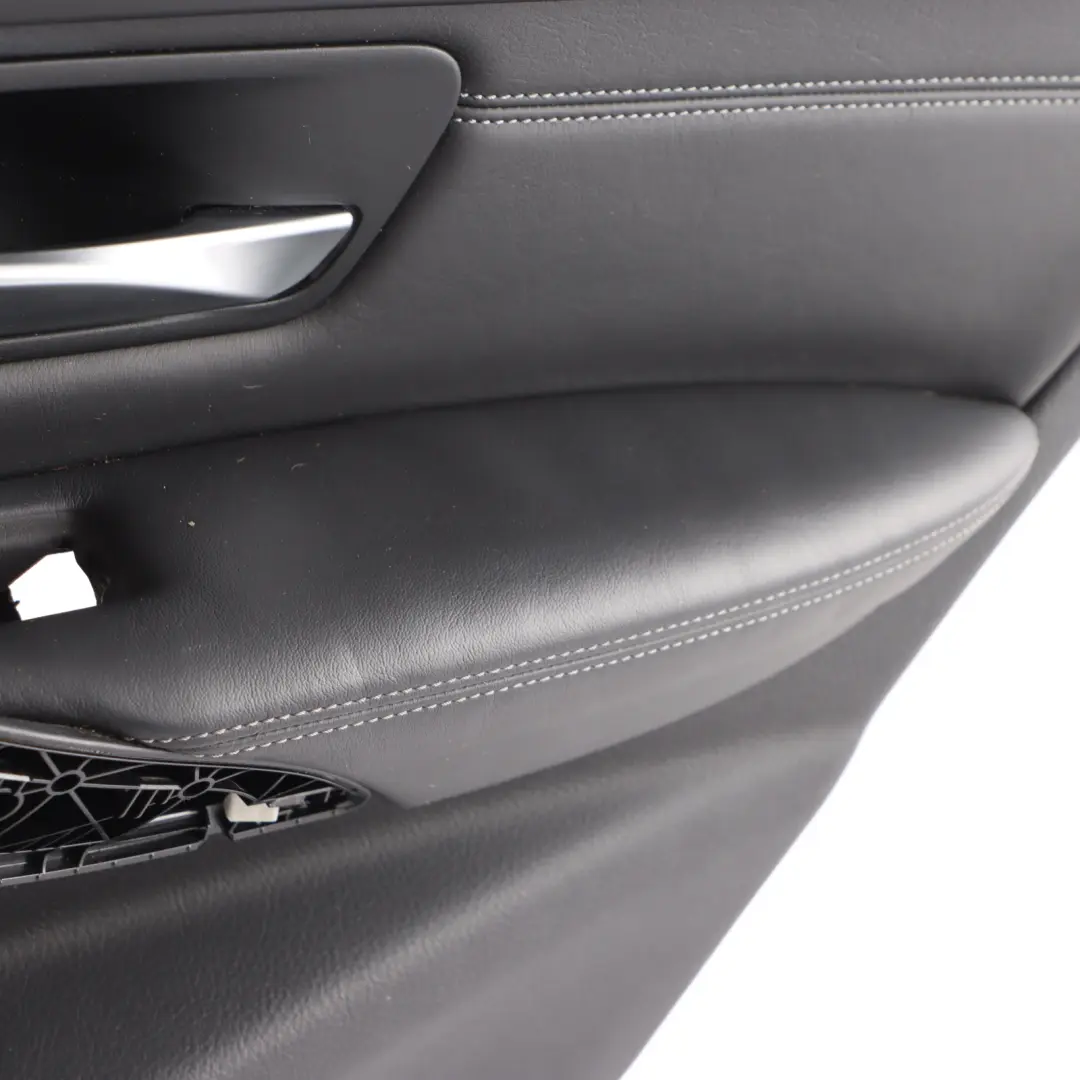 BMW F80 M3 Door Card Lining Panel Rear Right O/S Leather Merino Black 8057472