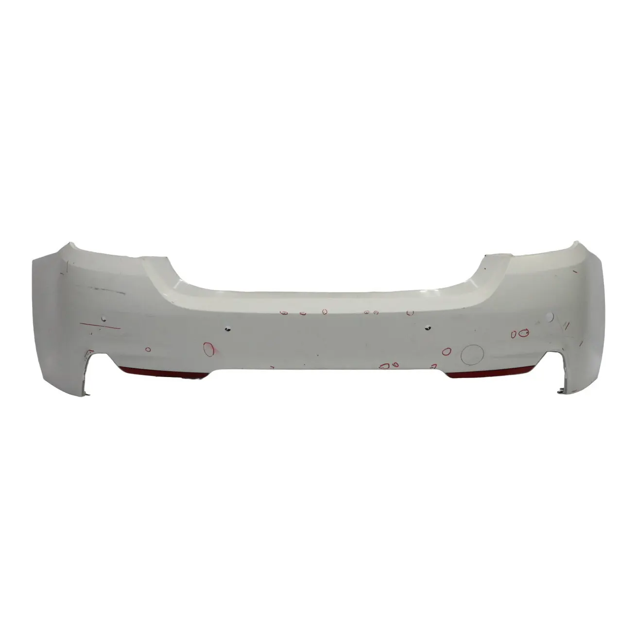 BMW F32 F33 M Sport Rear Bumper Trim Panel PDC Alpinweiss Alpine White - 300