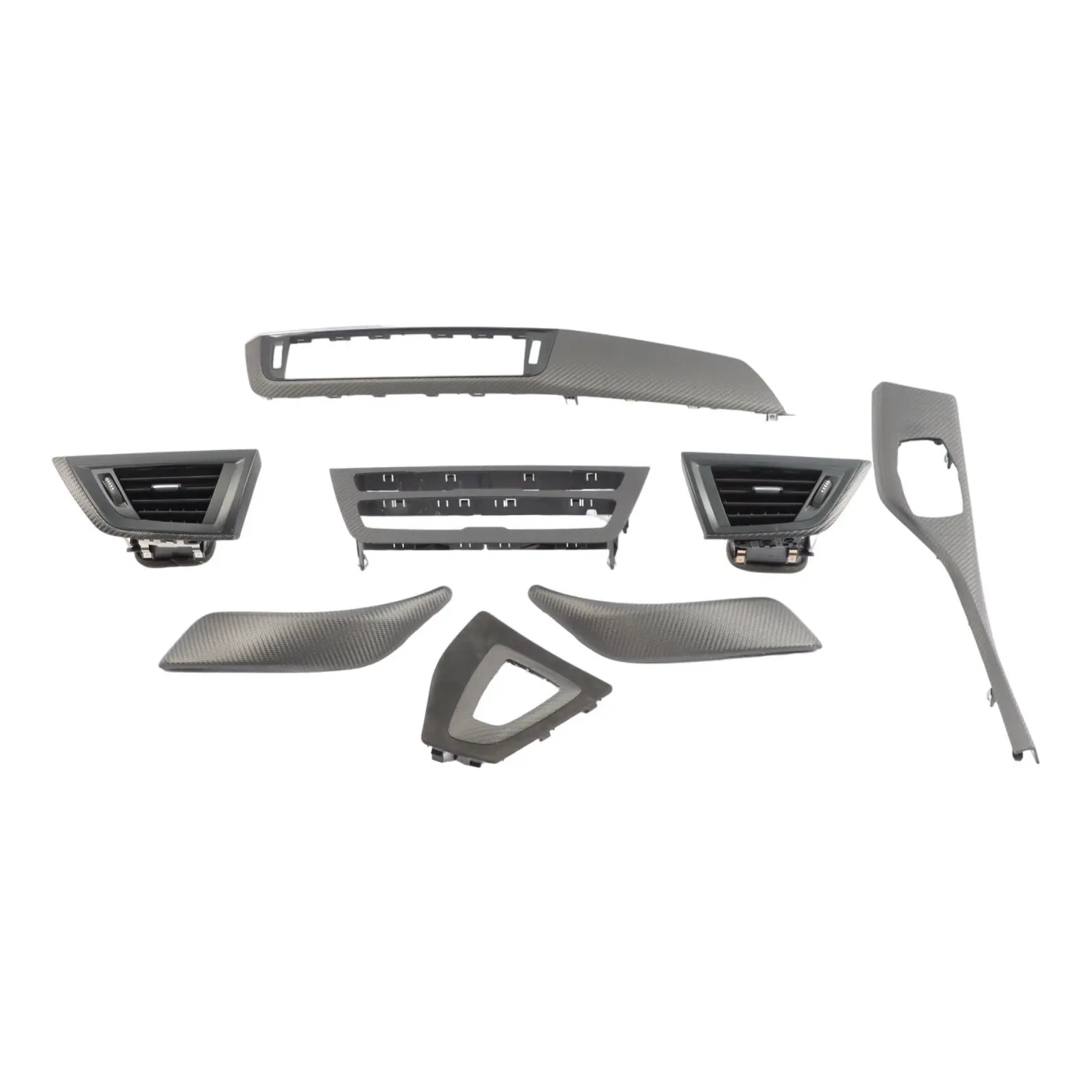Trim Strip Set BMW F87 M2 LCI Cover Dashboard Centre Console Trim Cover Carbon