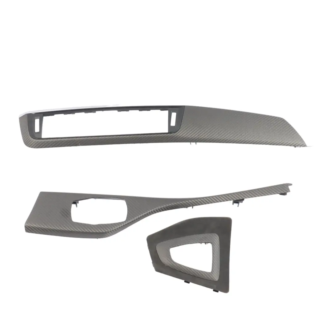 Trim Strip Set BMW F87 M2 LCI Cover Dashboard Centre Console Trim Cover Carbon