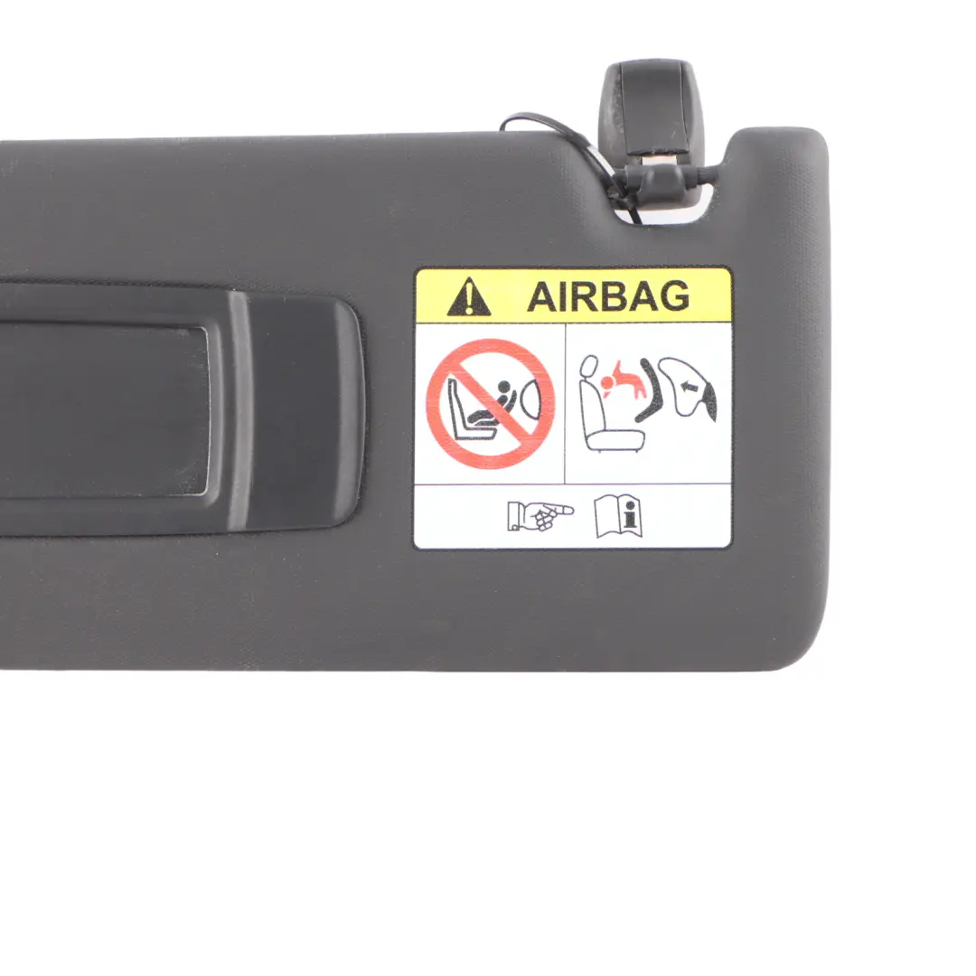 BMW G20 G21 Sun Visor Left N/S Sunvisor Headliner Mirror Panel Black 8092731