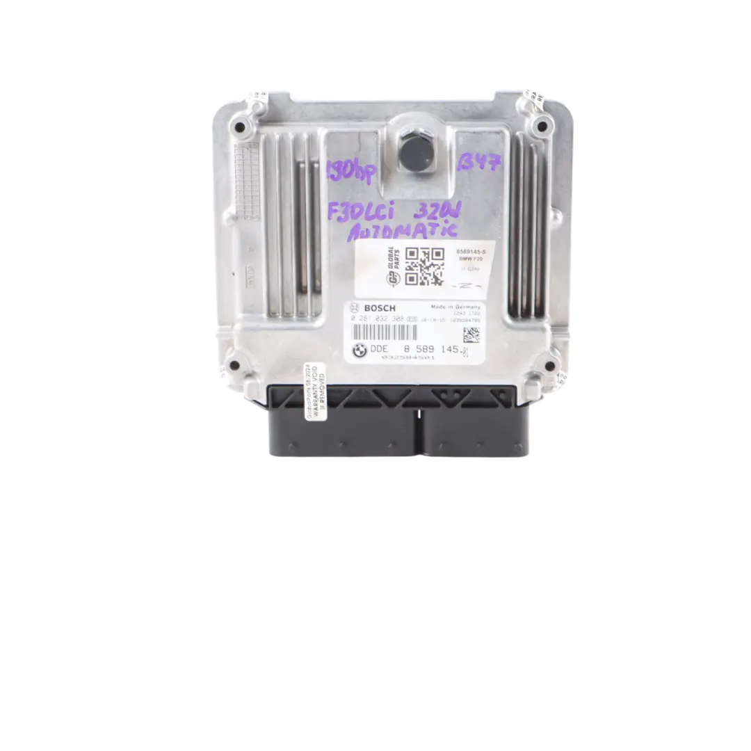 BMW F20 120d F30 320d LCI B47 190HP Engine Unit ECU Kit DDE 8589145 Key FEM