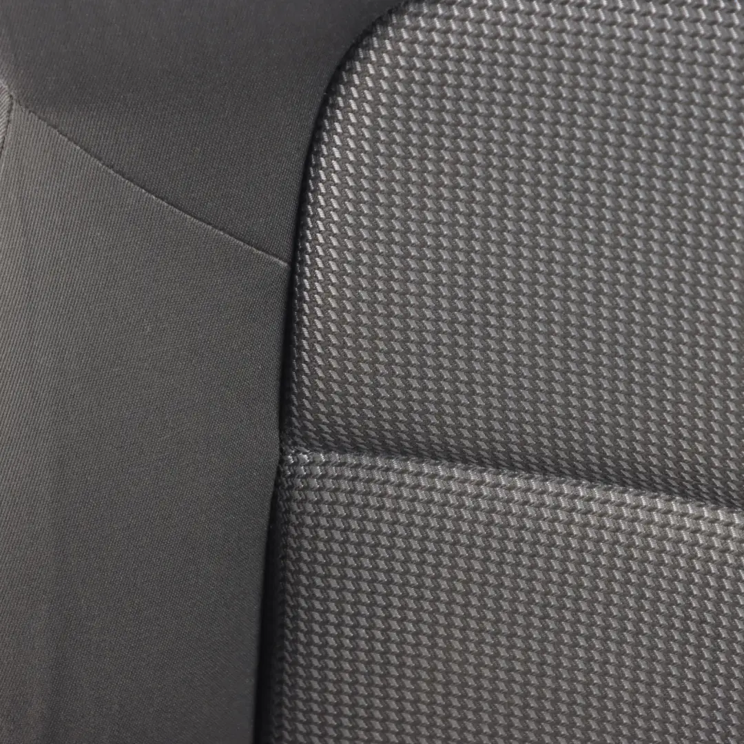 Audi A3 8P Front Seat Right O/S Interior Seat Cloth Fabric Black Silver