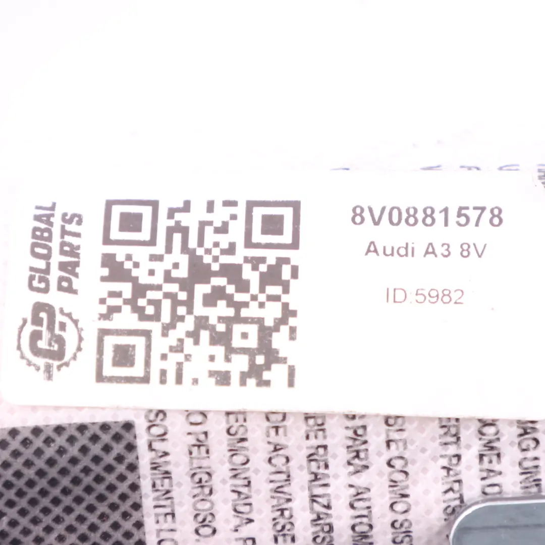 Audi A3 8V Asiento Módulo Aire Unidad ECU Delantero Derecho Lado 8V3880242B