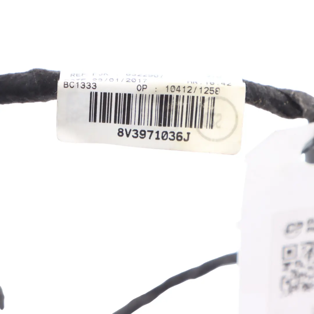 Audi A3 S3 8V Door Card Wiring Harness Passenger Front Left N/S 8V3971036J