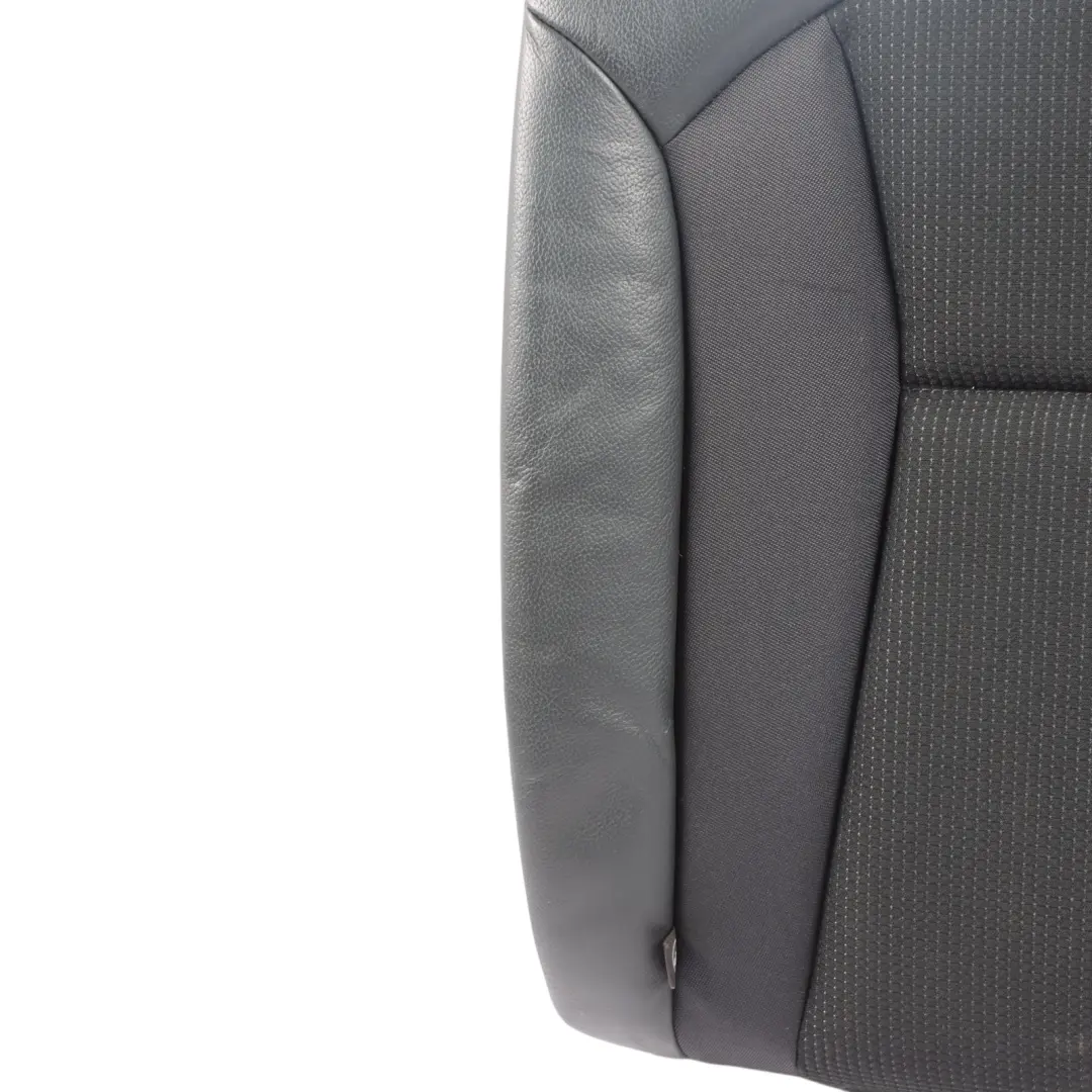 Audi A1 8X Seat Backrest Cover Rear Left N/S Black Leather Fabric 8X4885805A