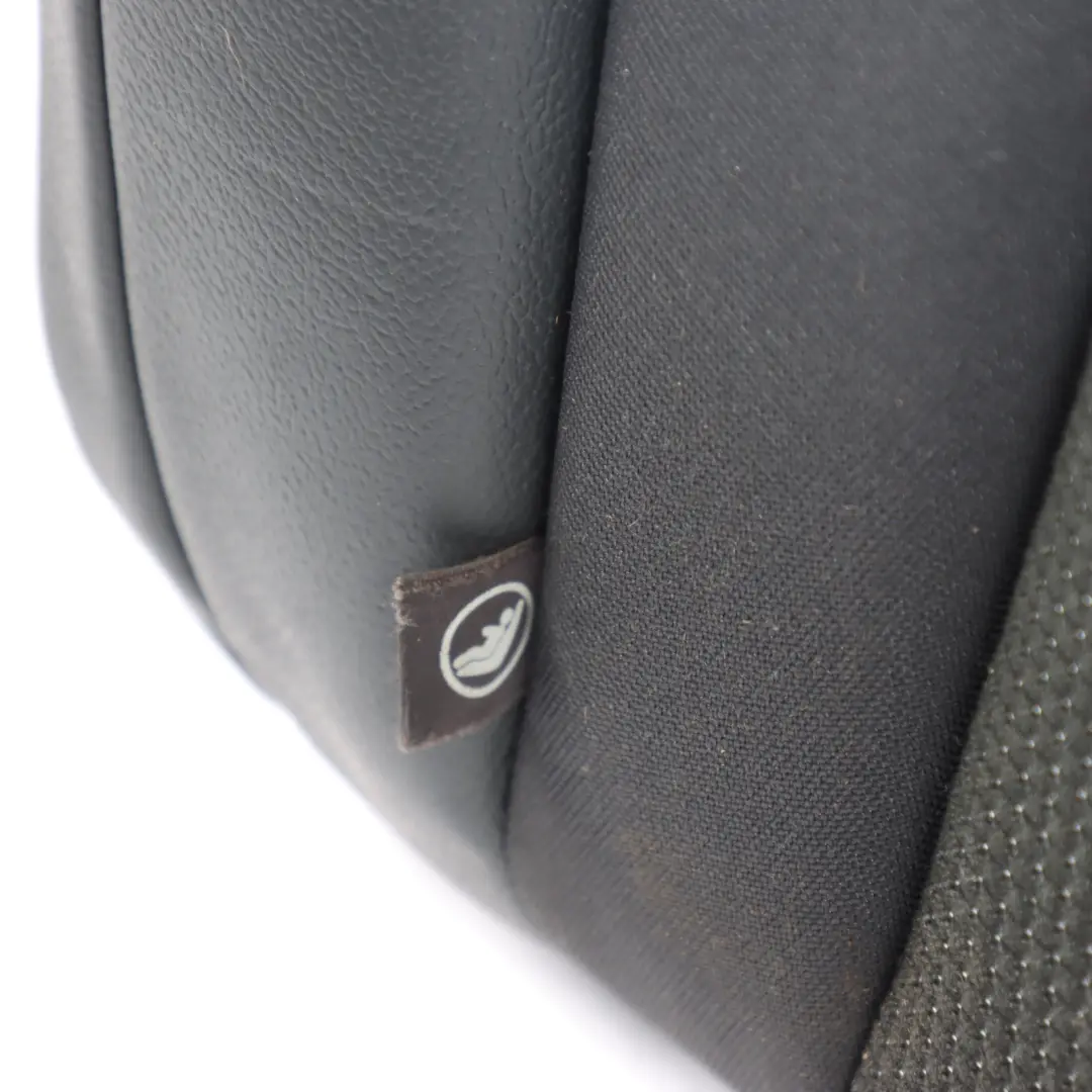 Audi A1 8X Seat Backrest Cover Rear Right O/S Black Leather Fabric 8X4885806A