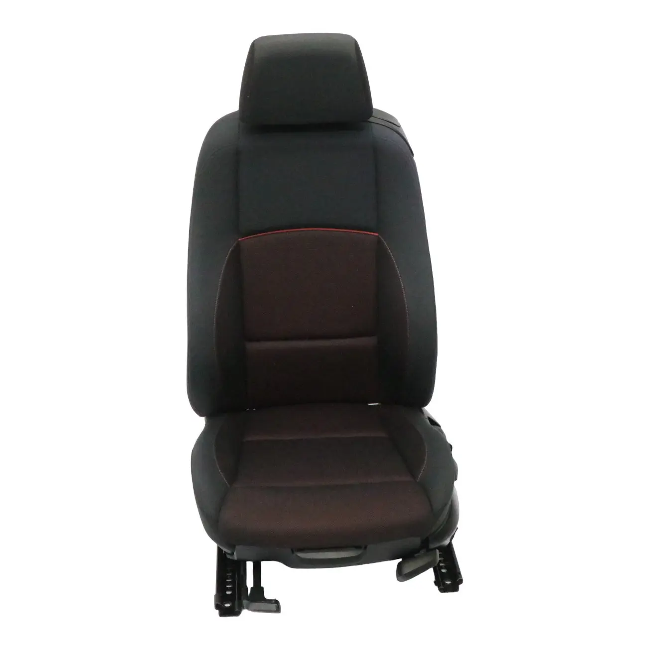 BMW E81 Asiento Delantero M Sport Izquierdo Interior Tela Red Cranberry Rojo