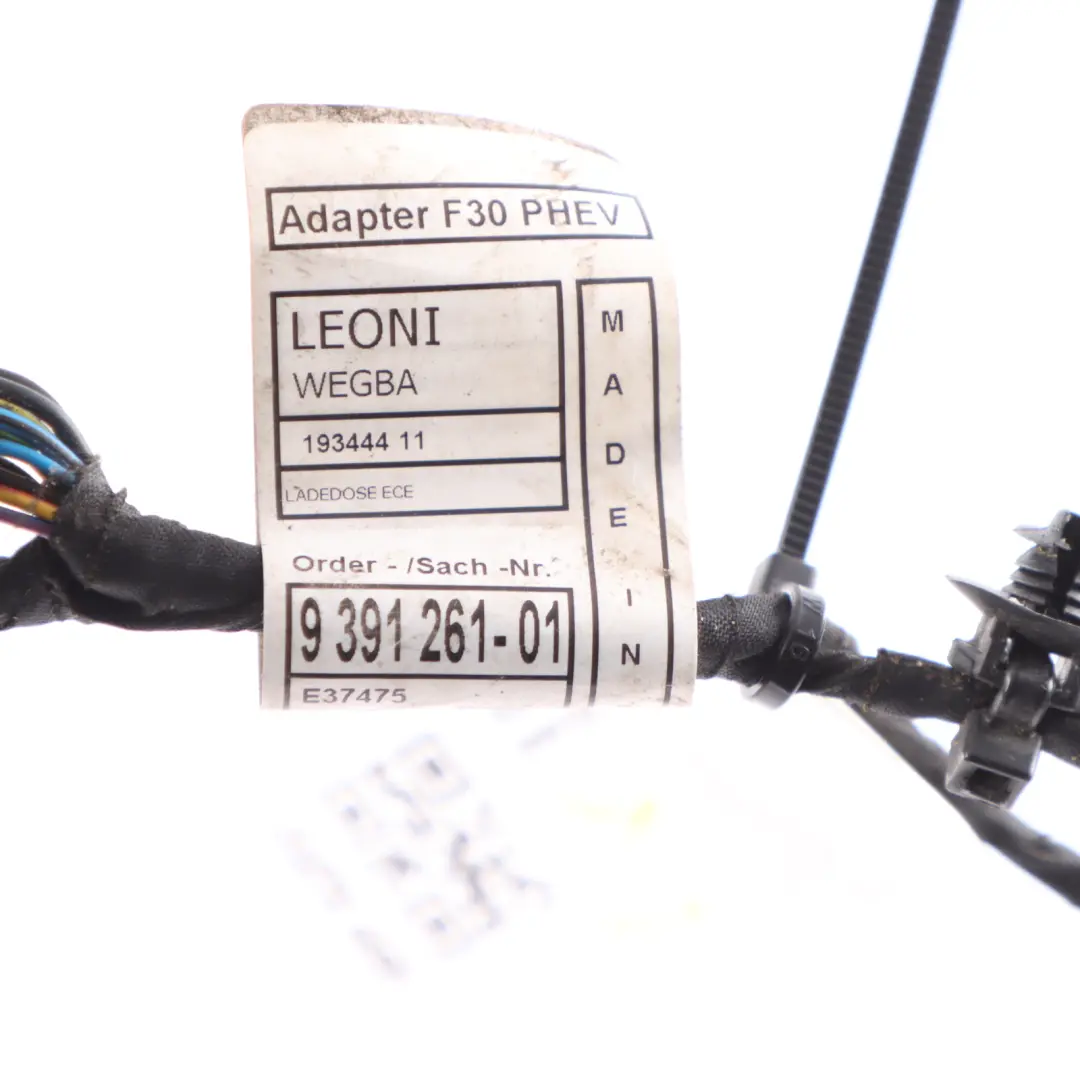 BMW F30 LCI 330e B48X Hybrid Charging Power Socket Adapter Lead Cable 9391261