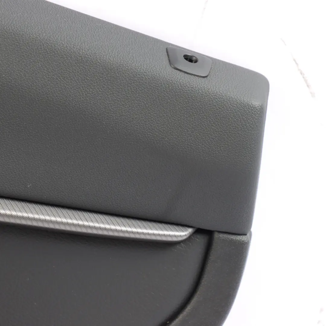 BMW F44 Door Card Rear Right O/S Trim Dakota Black Blue Stitching 9418360