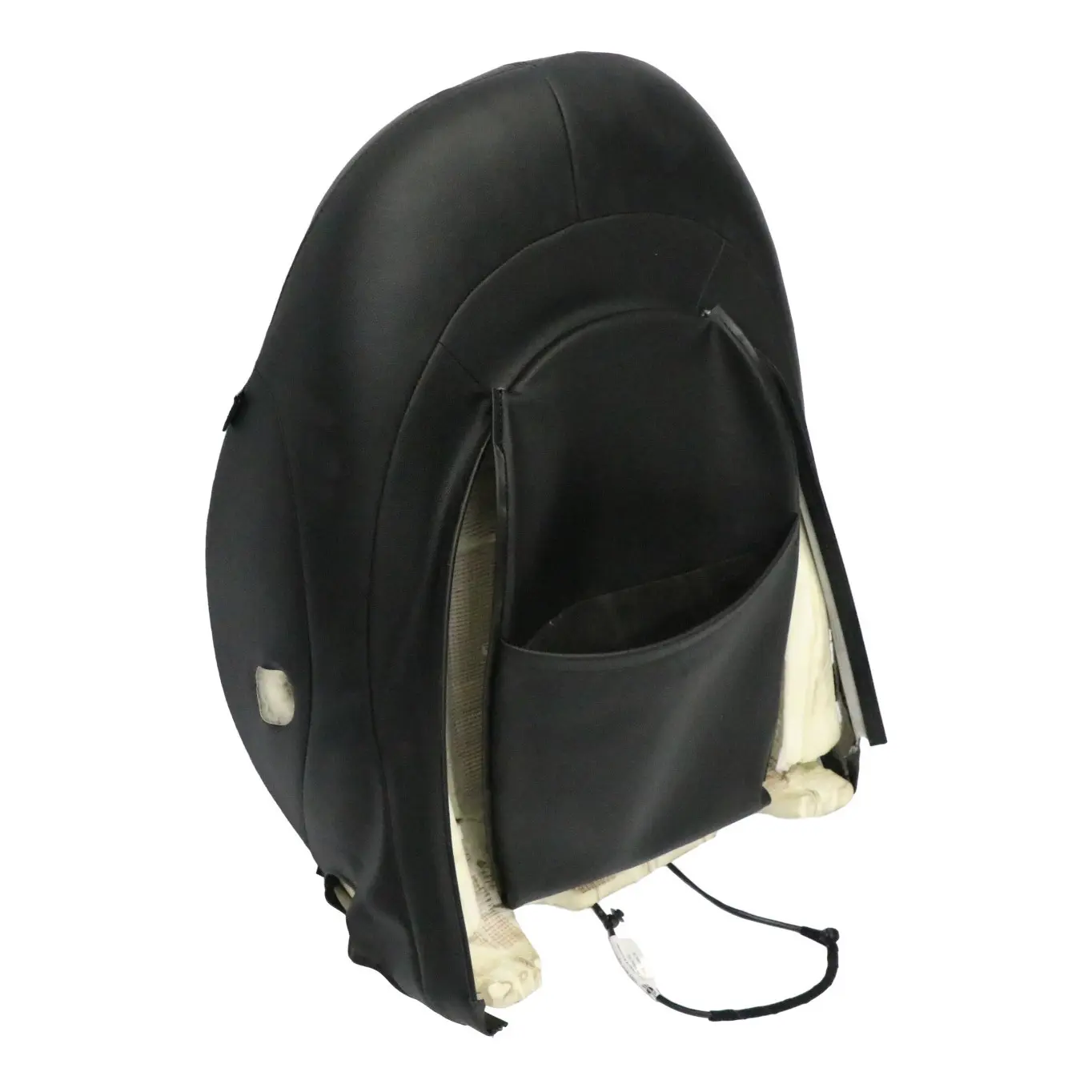 Mini R60 Front Seat Backrest Heated Right O/S Leather Gravity Black 9806612