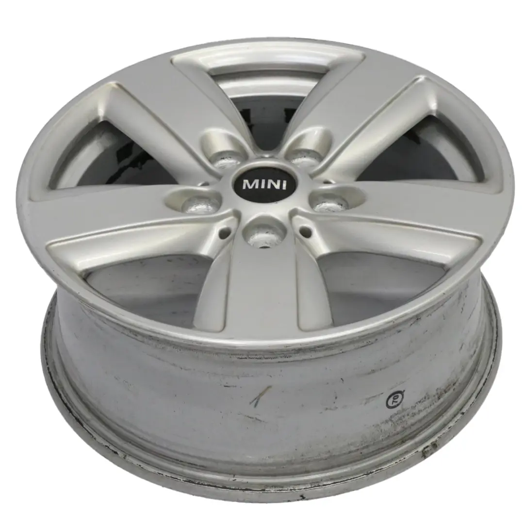 Mini R60 R61 Silver Llanta aleación 16" 6,5J ET:46 5 Star Air Spoke 140 9811729