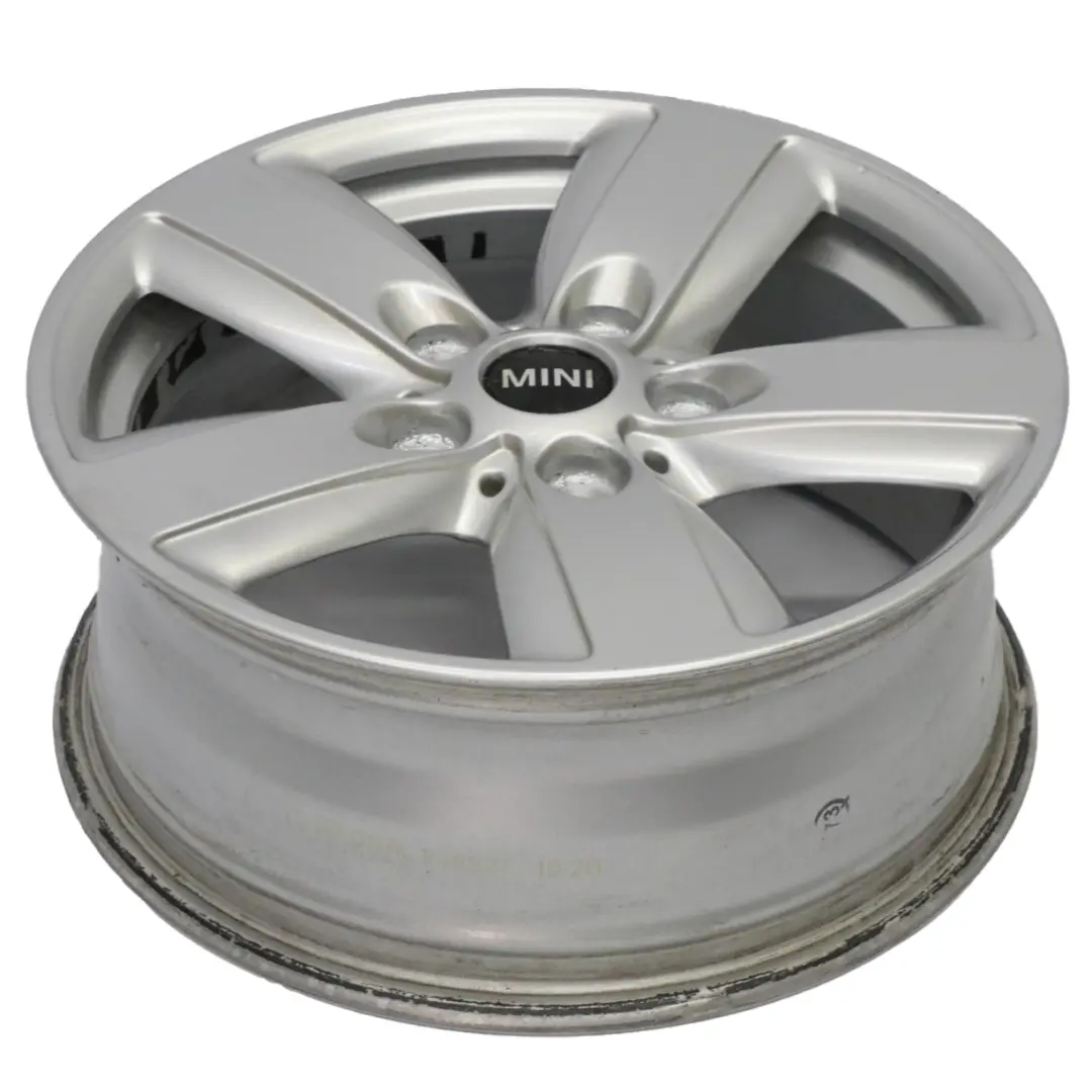 Mini R60 R61 Silver Wheel Alloy Rim 16" 6,5J ET:46 5 Star Air Spoke 140 9811729