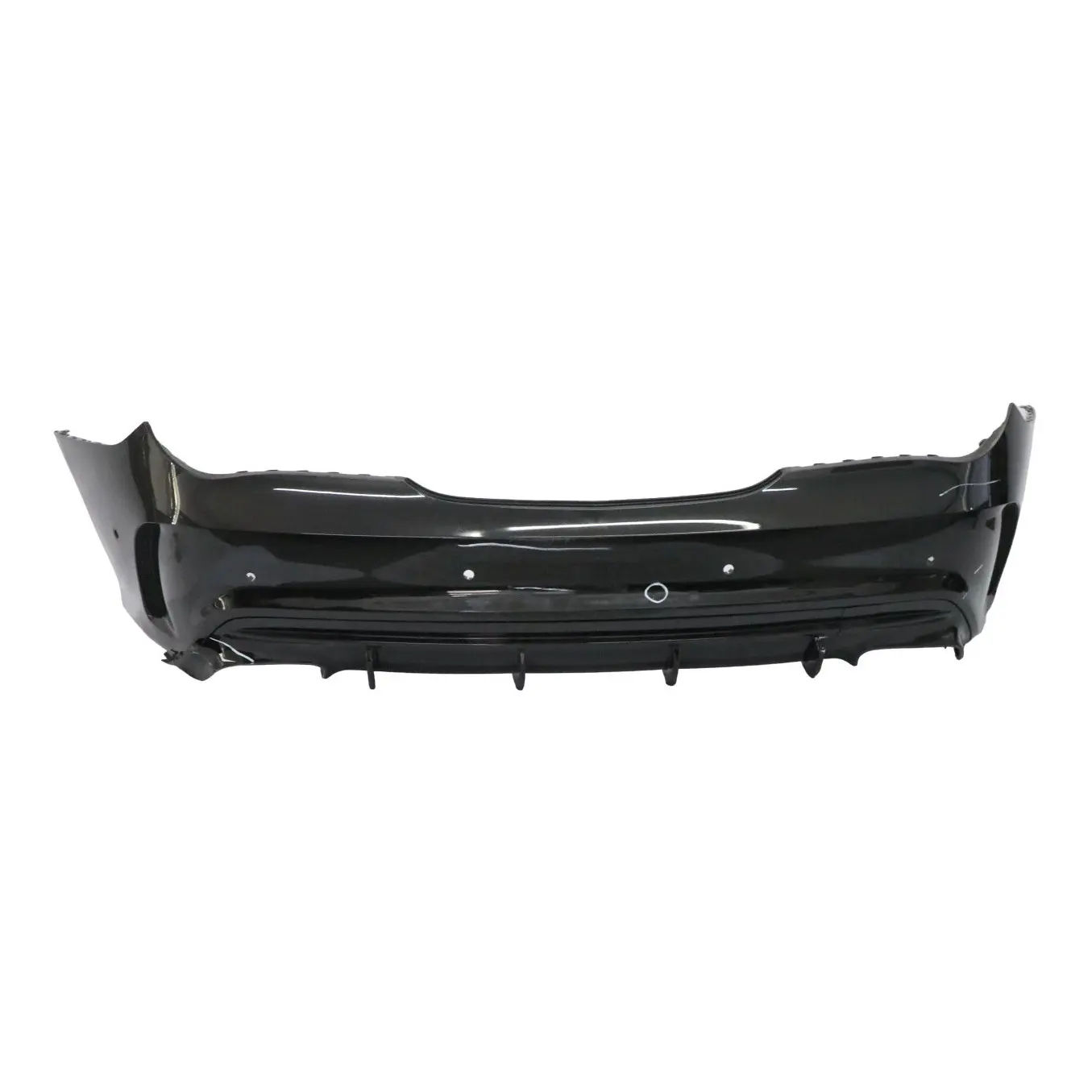 Mercedes C117 AMG Rear Bumper Trim Panel Cosmic Cosmos Black B13 A1178805040