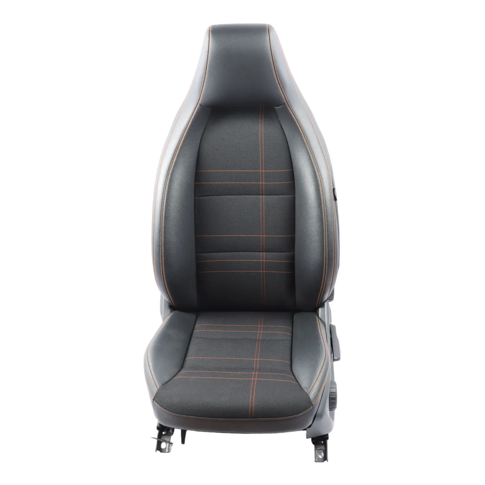 Mercedes W176 Asiento Delantero Sport Izquierdo Cuero Tela Negro Artico