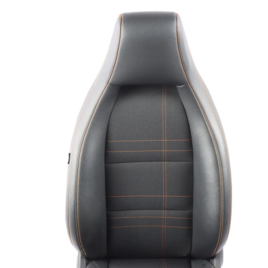 Mercedes W176 Front Seat Sport Right O/S Leather Cloth Black