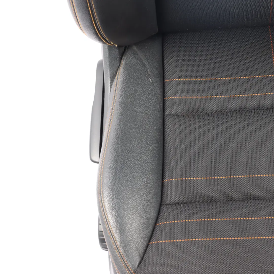 Mercedes W176 Front Seat Sport Right O/S Leather Cloth Black