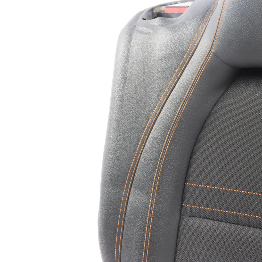 Mercedes W176 Seat Backrest Rear Right O/S Leather Cloth Fabric Black