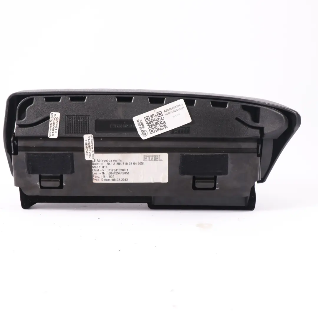 Mercedes W204 Seat Storage Box Under Tray Right O/S Compartment A2048100304