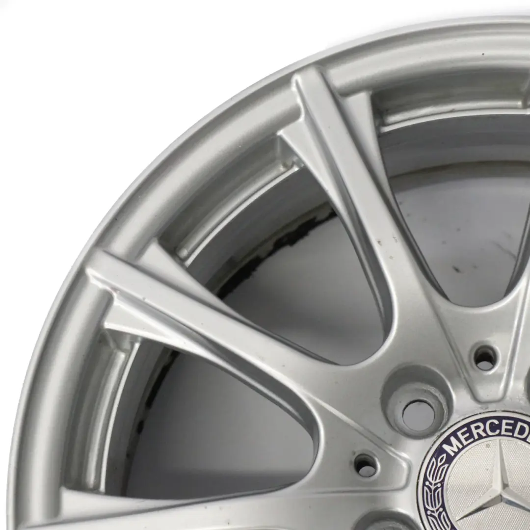 Mercedes W205 Silver Alloy Wheel Rim 16'' 6,5J ET:38 10 Spoke A2054012400