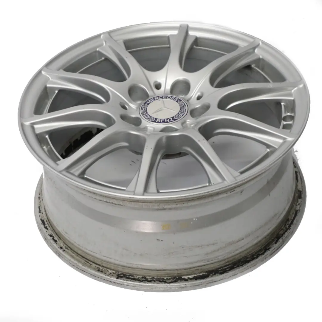 Mercedes W205 Silver Alloy Wheel Rim 16'' 6,5J ET:38 10 Spoke A2054012400