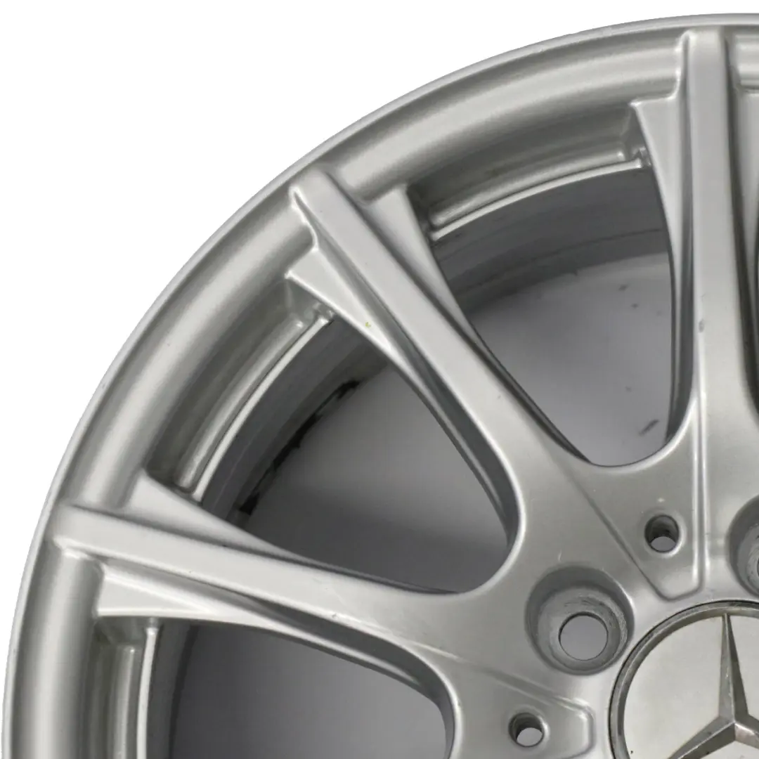 Mercedes W205 Silver Alloy Wheel Rim 16'' 6,5J ET:38 10 Spoke A2054012400