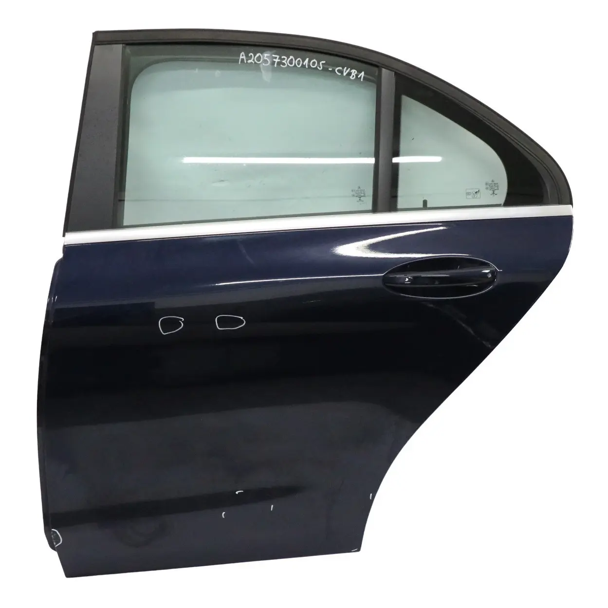 Mercedes W205 Door Rear Left N/S Cavansite Blue Metallic - 890