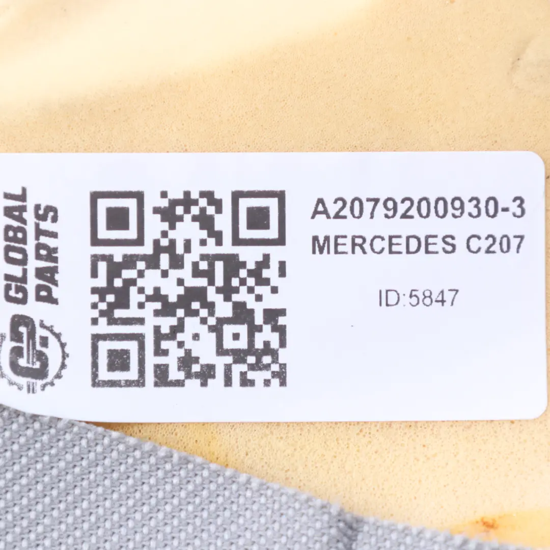 Mercedes C204 C207 Respaldo Panel Lateral Asiento Trasero Izquierdo Tela Cuero