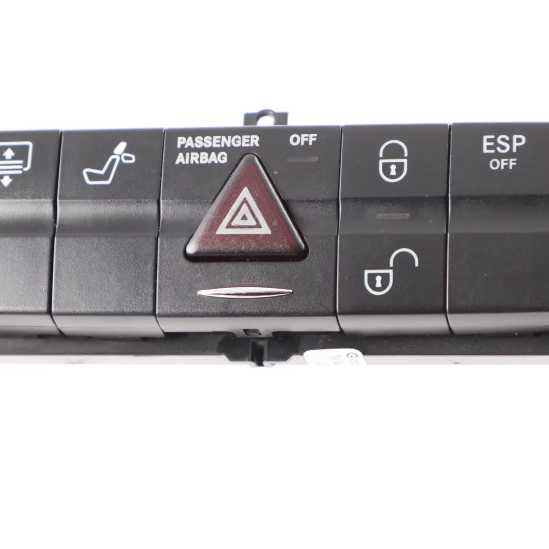 Mercedes W211 Console Switch Panel ESP Hazard Heated Seat Roller A2118210258