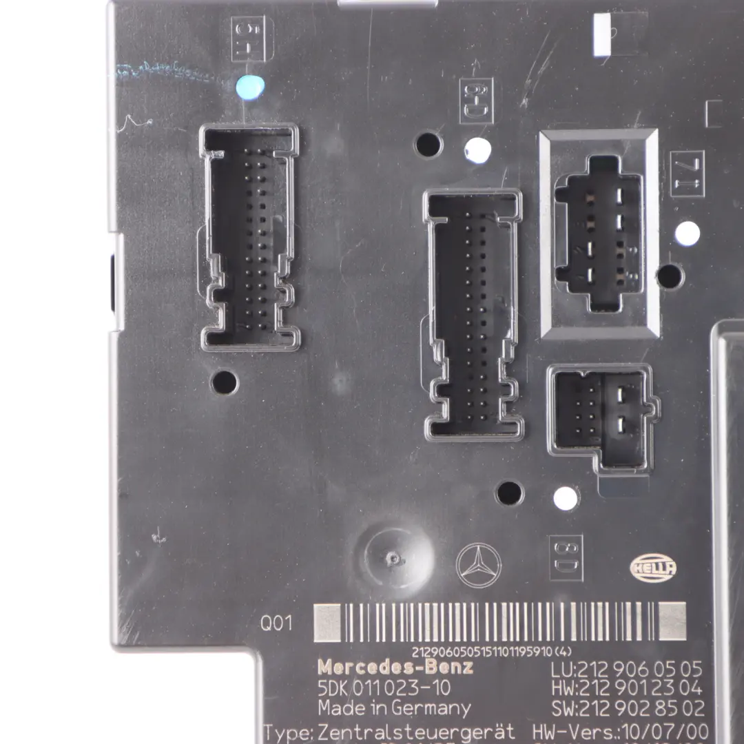Fuse Box Mercedes W212 Rear Relay Control Unit Electric Module SAM A2129060505