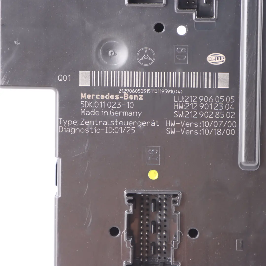 Fuse Box Mercedes W212 Rear Relay Control Unit Electric Module SAM A2129060505