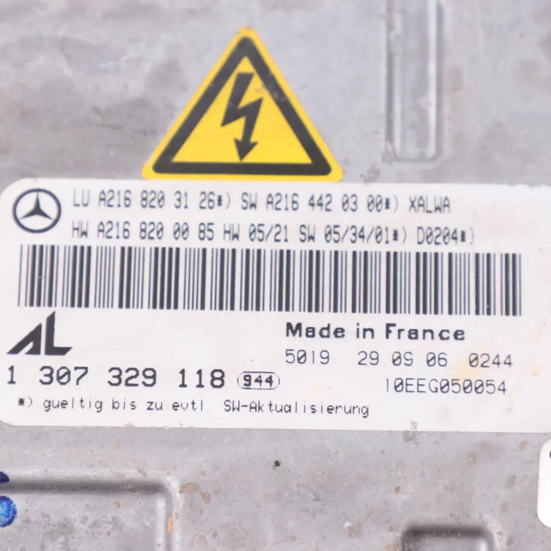 Mercedes W221 Xenon Control Unit Headlight Ballast Module AL A2168203126