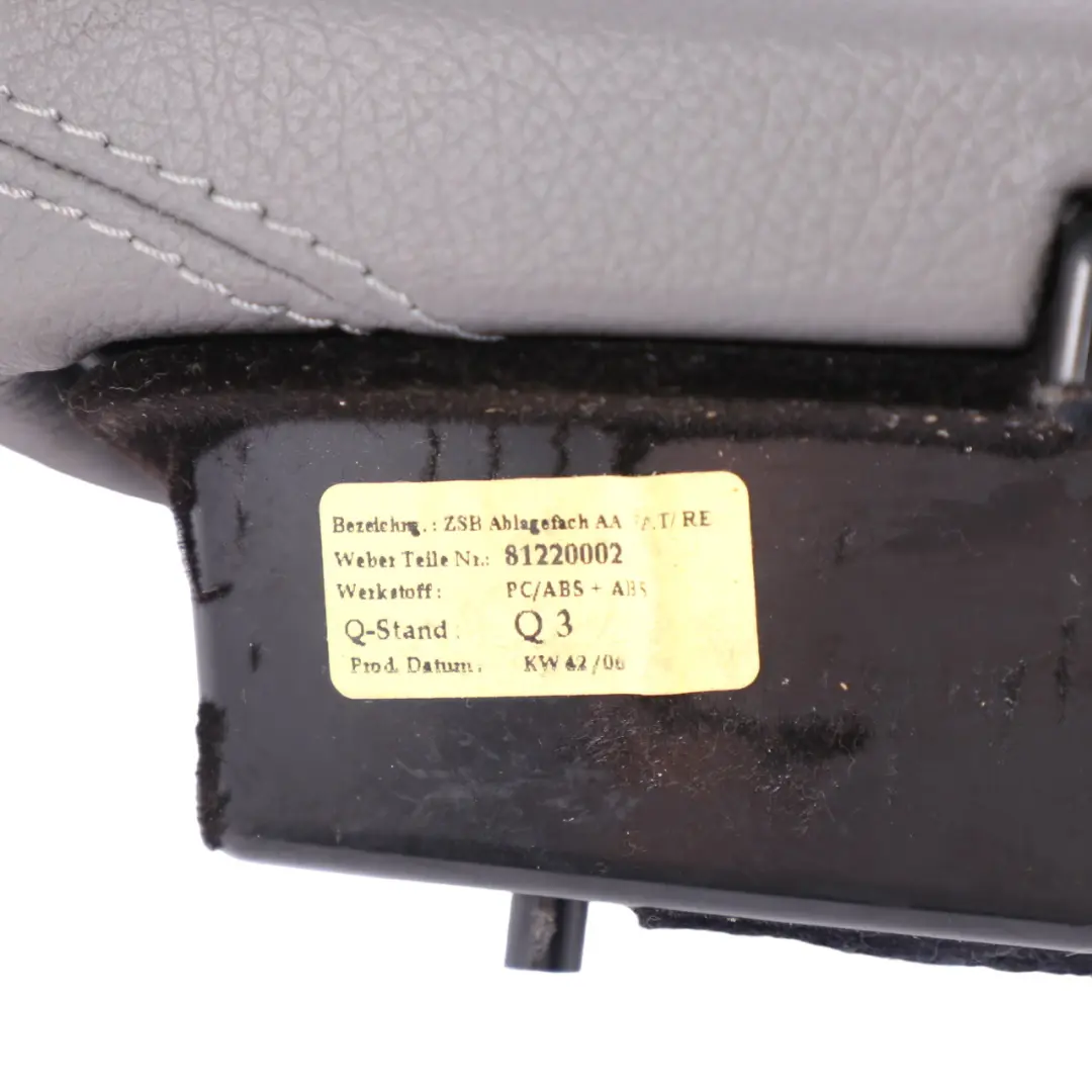 Mercedes W221 Front Door Arm Rest Right O/S Holder Leather Black A2217201295